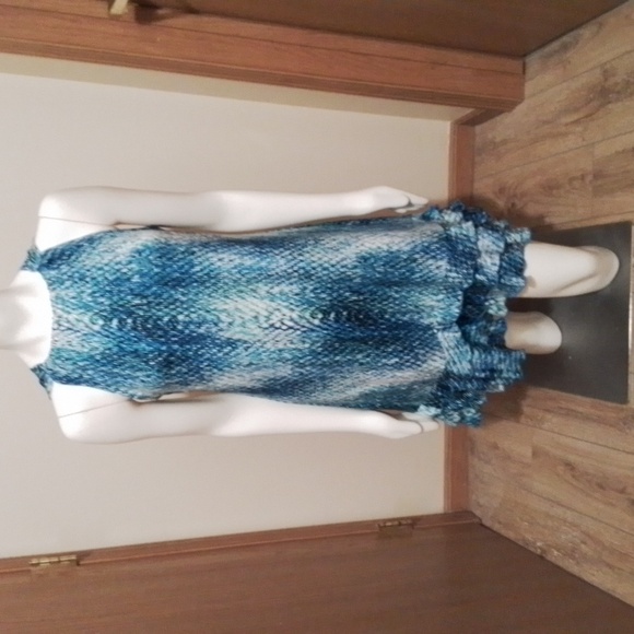 R&K Dresses & Skirts - R & K sundress,  size medium, blue/white, summer style.